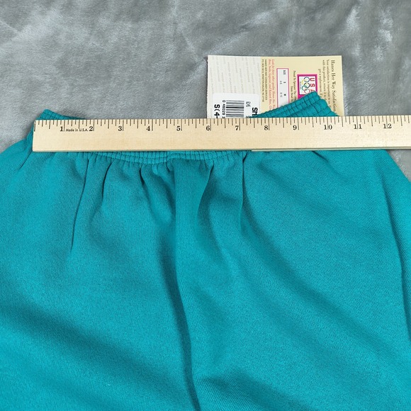 Vintage Hanes Her Way Sweatpants Women Small Green Roomy Fit Tapered 90s USA NWT - Picture 12 of 13